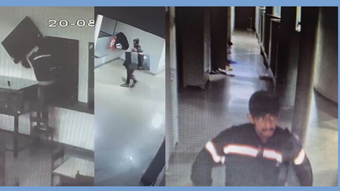 Itabirito: Apae é furtada; ladrão, flagrado por câmeras, leva TV e ventilador  