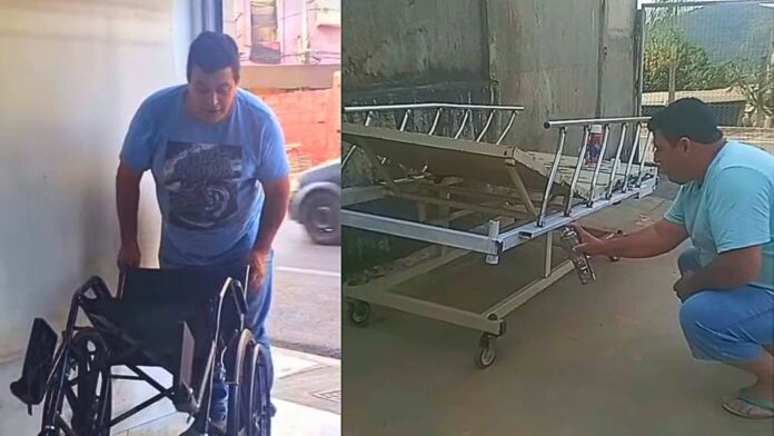 Itabirito: Gilberto do Táxi que ampliar projeto que empresta cadeiras de rodas, camas hospitalares etc.