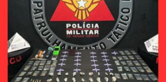 Ouro Preto: 2 traficantes são presos com cocaína, skank, crack e loló no Pocinho Ouro Preto: traficantes são presos com cocaína, skank, crack e frasco de loló no Pocinho