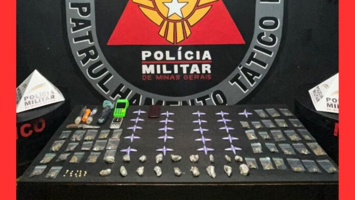 Ouro Preto: traficantes são presos com cocaína, skank, crack e frasco de loló no Pocinho