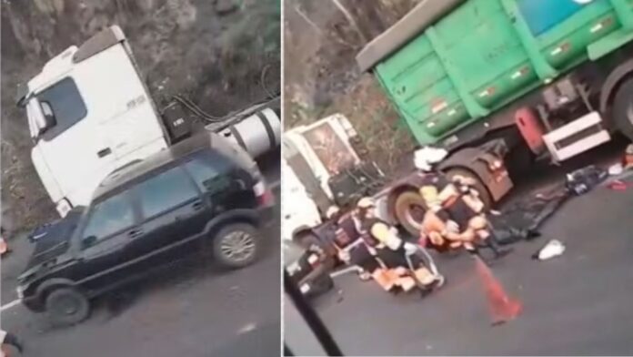 MG: motociclista morre em colisão frontal na BR-381; VEJA VÍDEO