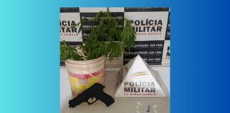 Mariana: vendendo drogas em sua casa, jovem é preso com cocaína, pés de maconha e réplica de arma Mariana: vendendo drogas em sua casa, jovem é preso com cocaína, pés de maconha e réplica de arma