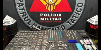 Itabirito: jovem é preso no Cardoso com ‘pistola’, 62 pinos de cocaína, 48 pedras de crack, além de ecstasy Itabirito: jovem é preso no Cardoso com 'pistola', 62 pinos de cocaína, 48 pedras crack, além de ecstasy