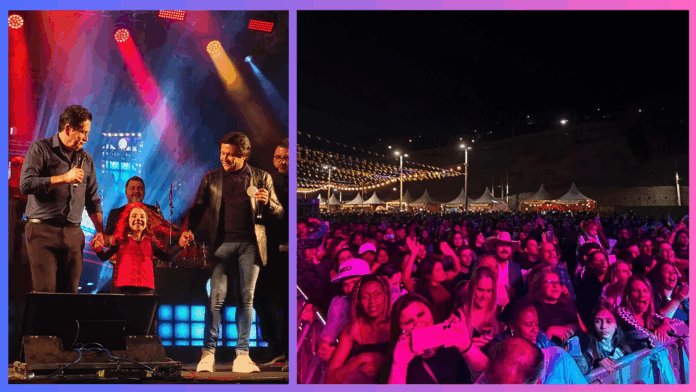 Itabirito: dupla Gian o Giovani emociona fãs no encerramento da Festa do Pastel de Angu