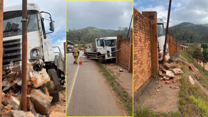 Ouro Preto: caminhão bate em muro e atinge pedestres; 1 funcionário da Actech morto