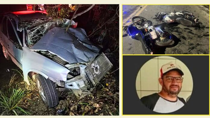 MG: condutor acerta 2 motociclistas, foge pela contramão e morre ao bater em picape na BR-262