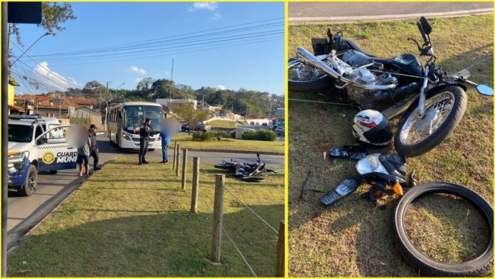 PA, Itabirito: menor em moto foge da GCM, acerta escolar, entra em parque, cai e acaba apreendido