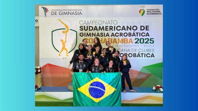 Itabirito faz história no Sul-Americano de Ginástica Acrobática e conquista pódios inéditos