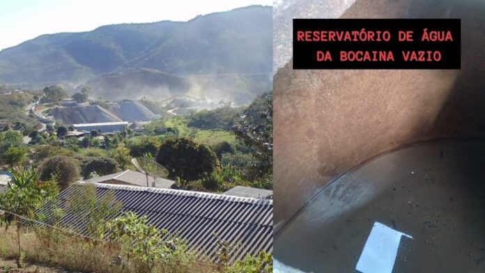 Bocaina, em Ouro Preto, sem água há uma semana: 400 casas sem abastecimento; Saneouro responde