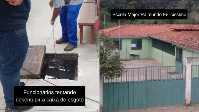 Após esgoto entupido por estudantes, escola de Amarantina deixa pais decidirem sobre presença de alunos