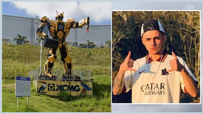 MG: jovem trabalhador morre em explosão durante calibragem de pneu de rolo compactador na XCMG