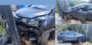 Itabirito: carro acerta muro, condutor diz que usou medicação e álcool há horas, mas bafômetro dá zero Itabirito: carro acerta muro, condutor diz que usou medicação e álcool há horas, mas bafômetro dá zero