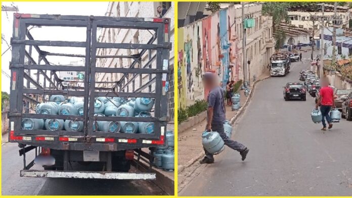 Subida do Cemi, Itabirito: 40 botijões caem de caminhão; 7 carros atingidos; GCM aponta irregularidades 