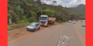BR-356, Itabirito: acidente na Serra da Santa deixa motociclista com suspeita de fratura do fêmur BR-356, Itabirito: acidente na Serra da Santa deixa motociclista com suspeita de fratura do fêmur