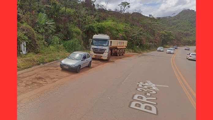BR-356, Itabirito: acidente na Serra da Santa deixa motociclista com suspeita de fratura do fêmur