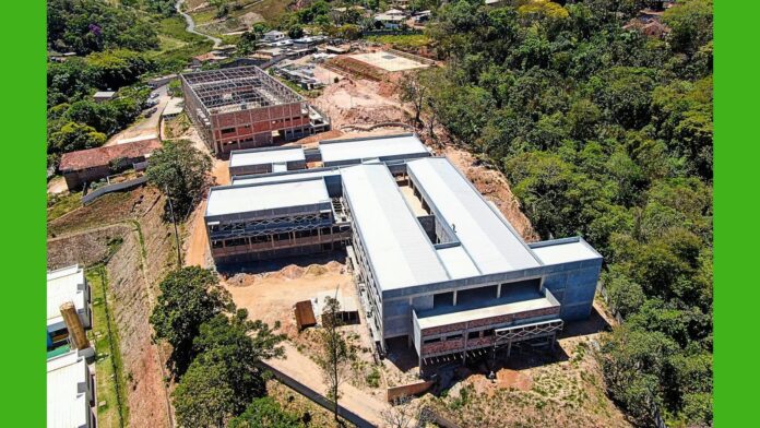 Itabirito: mil alunos e 3 quadras; novo Cemi (Quinta dos Inconfidentes) fica pronto no 1º semestre de 2026      