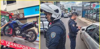 Itabirito: durante blitz, GCM remove 2 veículos, incluindo moto com placa levantada Itabirito: durante blitz, GCM remove 2 veículos, incluindo moto com placa levantada