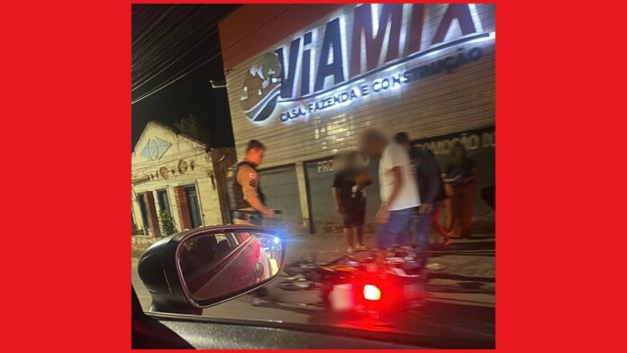 Colisão frontal entre moto e carro deixa motociclista ferido em Itabirito