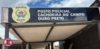 Fase final das obras: posto da Polícia Civil em Cachoeira do Campo, Ouro Preto, em reforma Ouro Preto: posto da Polícia Civil de Cachoeira do Campo entra em fase final de reforma