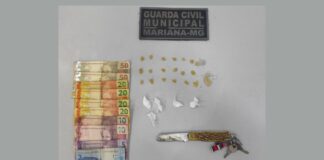 Denúncia de ‘repasse de drogas’ mobiliza Polícia Municipal e termina com prisão em Mariana Denúncia de ‘repasse de drogas’ mobiliza Polícia Municipal e termina com prisão em Mariana