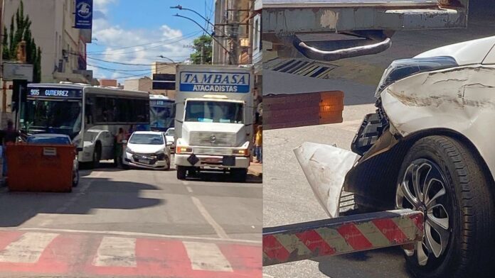 Itabirito: acidente na Avenida Queiroz Júnior envolve, pelo menos, 3 veículos e complica trânsito