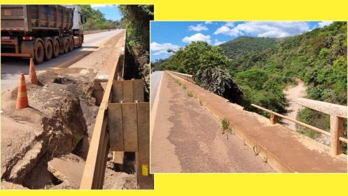 BR-356: viaduto em Itabirito não apresenta risco estrutural, garante Dnit