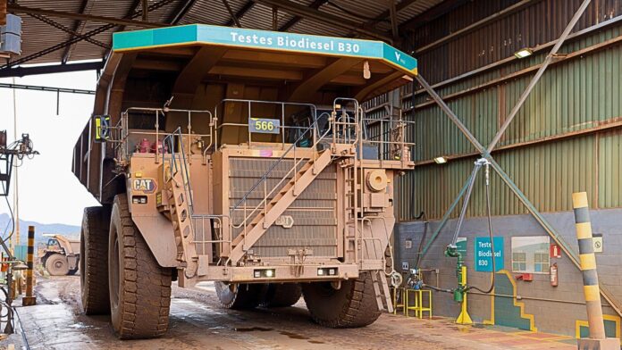 Vale avança com testes de biodiesel, no Complexo de Mariana, e caminhão elétrico, em Nova Lima