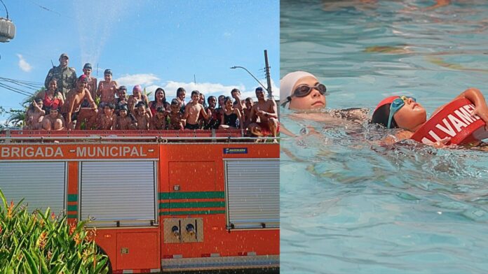 Itabirito: Brigada, Bombeiros e Itabirense compartilham saberes sobre segurança aquática