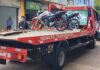GCM, Itabirito: motoqueiros fogem de blitz, mas são autuados; motos (com placas levantadas) removidas GCM, Itabirito: motoqueiros fogem de blitz, mas são autuados; motos (com placas levantadas) removidas