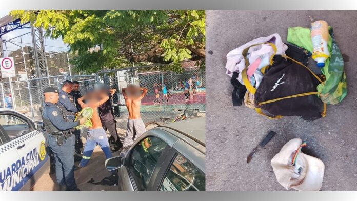 Tráfico na Quadra do São José: menor é pego, pela GCM, vendendo crack perto de vários adolescentes