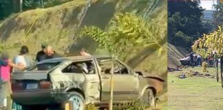 Choque na BR-356 entre Amarantina e Itabirito: condutor perde controle da direção e carro sai da pista Choque na BR-356 entre Amarantina e Itabirito: condutor perde controle da direção e carro sai da pista