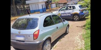 GCM recupera, em algumas horas, carro furtado em Itabirito GCM recupera, em algumas horas, carro furtado em Itabirito