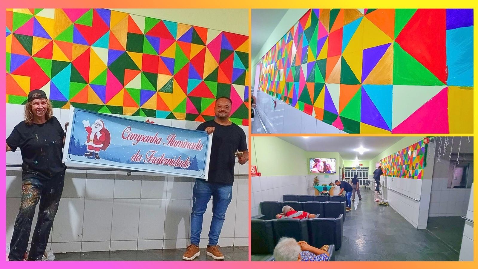 ‘Intenção é alegrar’: Casa de Repouso de Itabirito ganha painel multicolorido; campanha sorteia prêmios ‘Intenção é alegrar’: Casa de Repouso de Itabirito ganha painel multicolorido; campanha sorteia prêmios