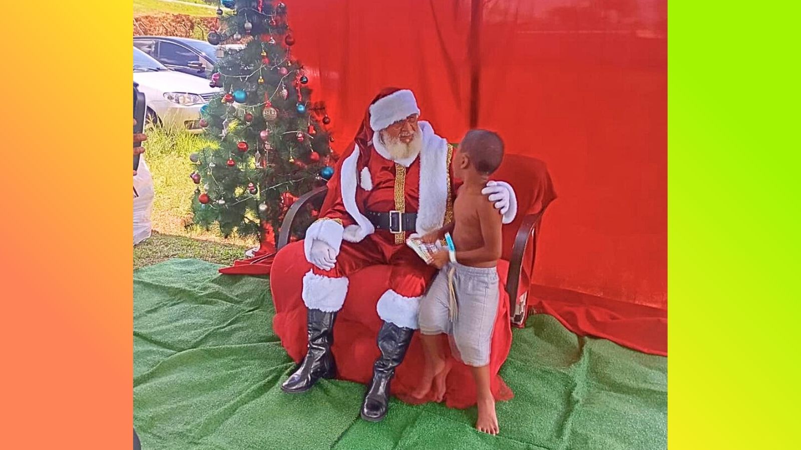 Itabirito: com apoio do TFB, São Gonçalo do Bação faz carreata de Natal com direito à foto com Papai Noel Itabirito: com apoio do TFB, São Gonçalo do Bação faz carreata de Natal com direito à foto com Papai Noel