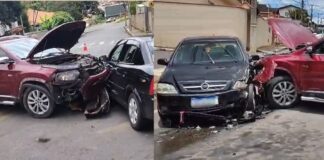 Itabirito: idoso de 86 anos atinge contramão com sua picape e acerta carro conduzido por jovem de 19 Itabirito: idoso de 86 anos atinge contramão com sua picape e acerta carro conduzido por jovem de 19