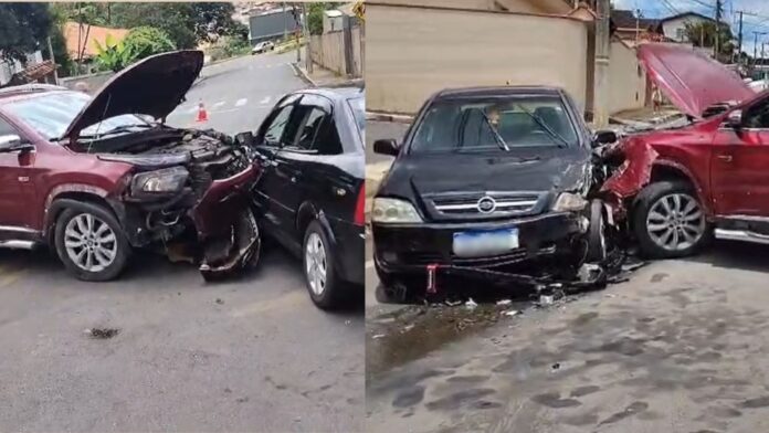 Itabirito: idoso de 86 anos atinge contramão com sua picape e acerta carro conduzido por jovem de 19