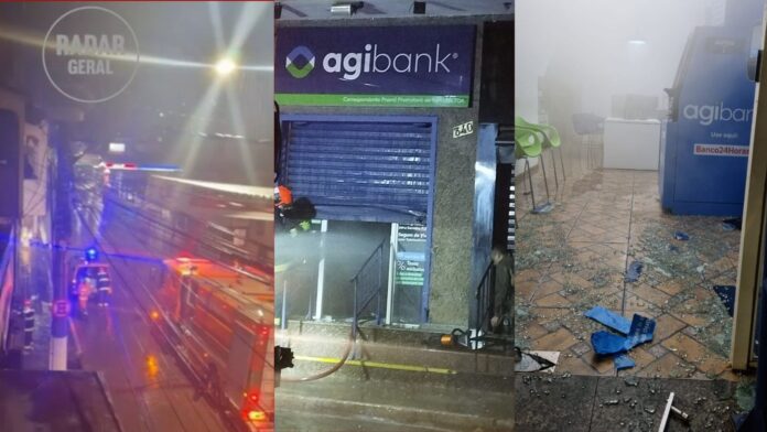 Itabirito: sistema antirroubo falha no Agibank, libera ‘fumaça’ e situação é confundida com incêndio   