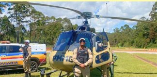 Carnaval: helicóptero é aliado da PMRv na BR-356 e em outros acessos a Itabirito, Ouro Preto e Mariana Carnaval: helicóptero da PMRv reforça segurança na BR-356 e outros acessos a Itabirito, Ouro Preto e Mariana