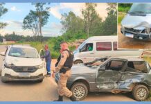 Condutor inabilitado causa acidente na BR-356, em Cachoeira do Campo; picape da Saneouro envolvida Condutor inabilitado causa acidente na BR-356, em Cachoeira do Campo; picape da Saneouro envolvida