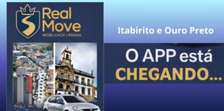 App Real Move inicia operações em Itabirito e Ouro Preto; cadastro aberto para motoristas App Real Move inicia operações em Itabirito e Ouro Preto; cadastro aberto para motoristas