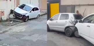 Após ingerir álcool, jovem usa carro sem permissão, perde controle e provoca batida em BH; VEJA VÍDEO Após ingerir álcool, jovem usa carro sem permissão, perde controle e provoca batida em BH