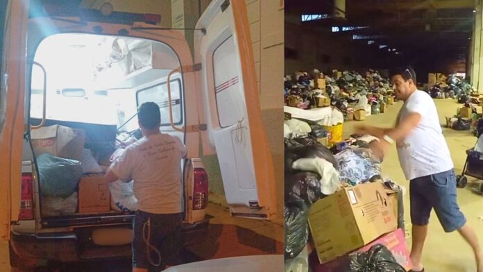 Projeto social de Itabirito arrecada cerca de 800 kg de donativos e ajuda vítimas das chuvas em Ubá