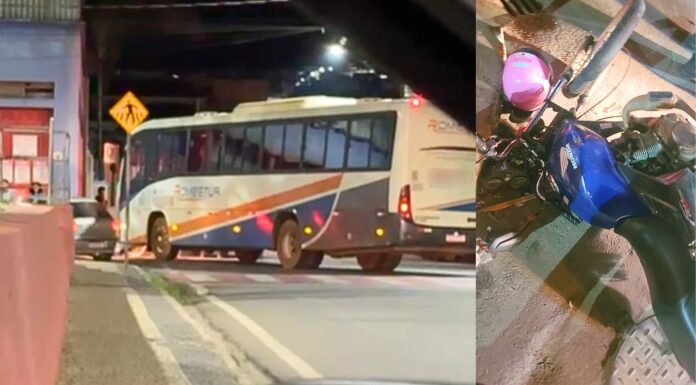 Itabirito: batida entre moto e ônibus deixa motoboy ferido próximo ao Jequeri do bairro Praia Itabirito: batida entre moto e ônibus deixa motoboy ferido próximo ao Jequerí do bairro Praia