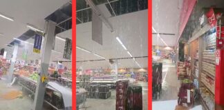 Vídeo mostra estragos após forte temporal atingir Supermercado BH em Ouro Branco Vídeo mostra estragos após forte temporal atingir Supermercado BH em Ouro Branco