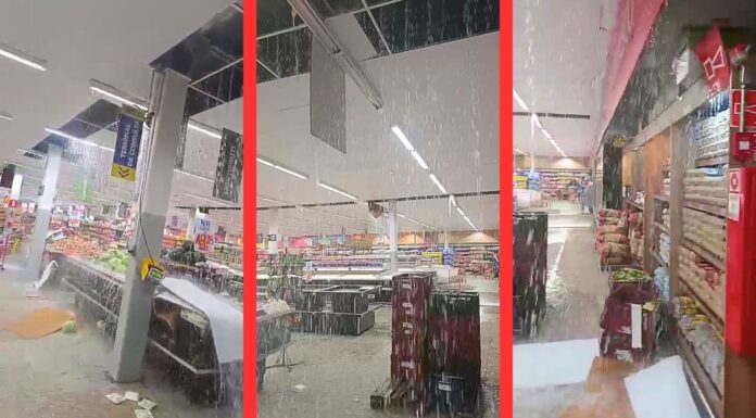 Vídeo mostra estragos após forte temporal atingir Supermercado BH em Ouro Branco Vídeo mostra estragos após forte temporal atingir Supermercado BH em Ouro Branco