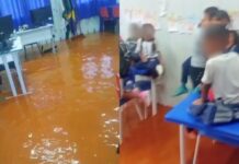 Itabirito: chuva alaga Cmei de Água Limpa e Brigada resgata crianças que ficaram ilhadas na creche; VÍDEO Itabirito: chuva alaga Cmei de Água Limpa e Brigada resgata crianças que ficaram ilhadas na creche