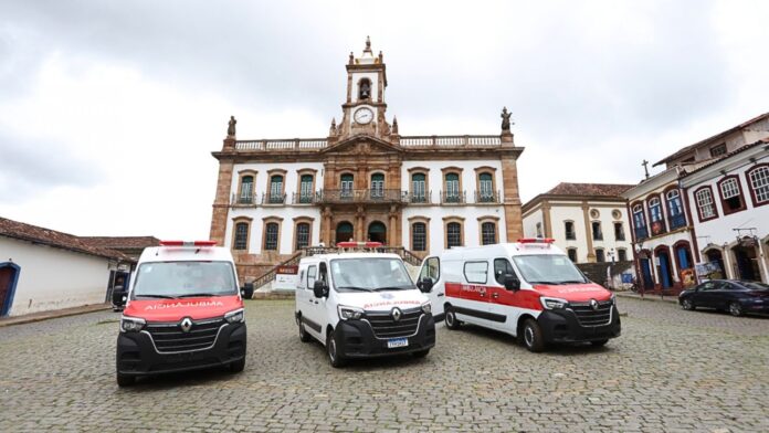 Ouro Preto: 3 novas ambulâncias passam a integrar a frota da saúde; uma será para Cachoeira do Campo