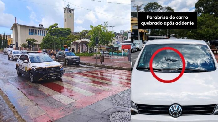 Adolescente (de 13 anos) é atropelada em faixa de pedestres no Centro de Itabirito