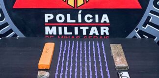 Com passagens por homicídio e roubo, homem é preso com cocaína e maconha após fuga em Mariana