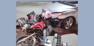 Itabirito: motociclista fica ferida após ser atingida por carro que tentava conversão perto do Isap Itabirito: motociclista fica ferida após ser atingida por carro que tentava conversão perto do Isap